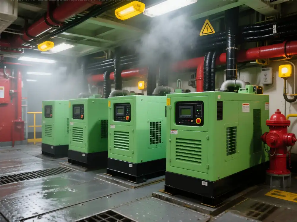 What are the effects of wet stacking on diesel generators?